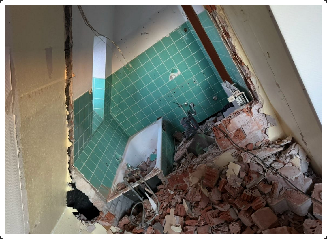 Renoviertes Badezimmer – Innenausbau